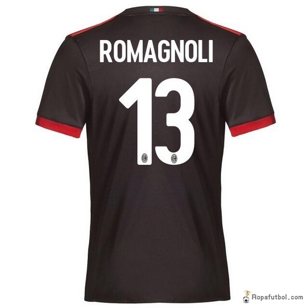 Camiseta AC Milan Replica Tercera Ropa Romagnoli 2017/18